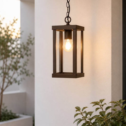 Outdoor Porch Hanging Light - Dark Brown