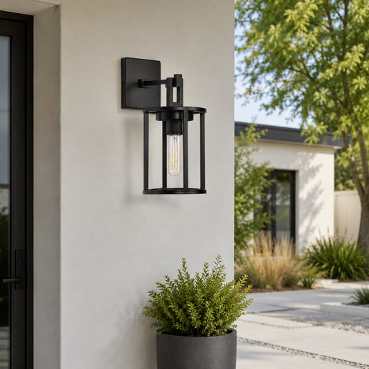Outdoor Porch Light - Black