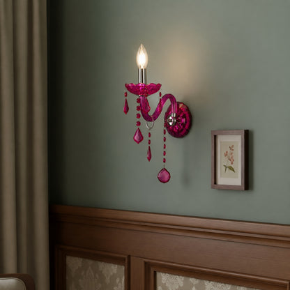 Palais 1-Light Wall Sconce - Purple