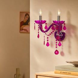 Palais 2-Light Wall Sconce - Purple