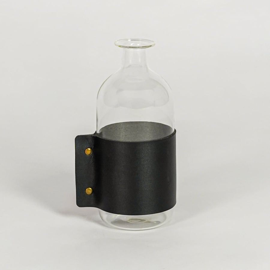 poppy glass vase medium white background