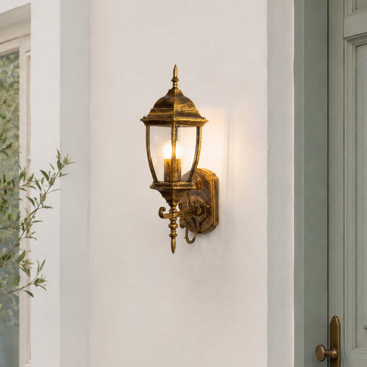 Posse Medium Outdoor Wall Light - Bronze