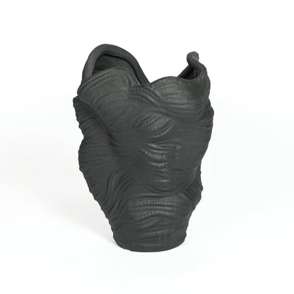 Qeyri Black Ceramic Vase