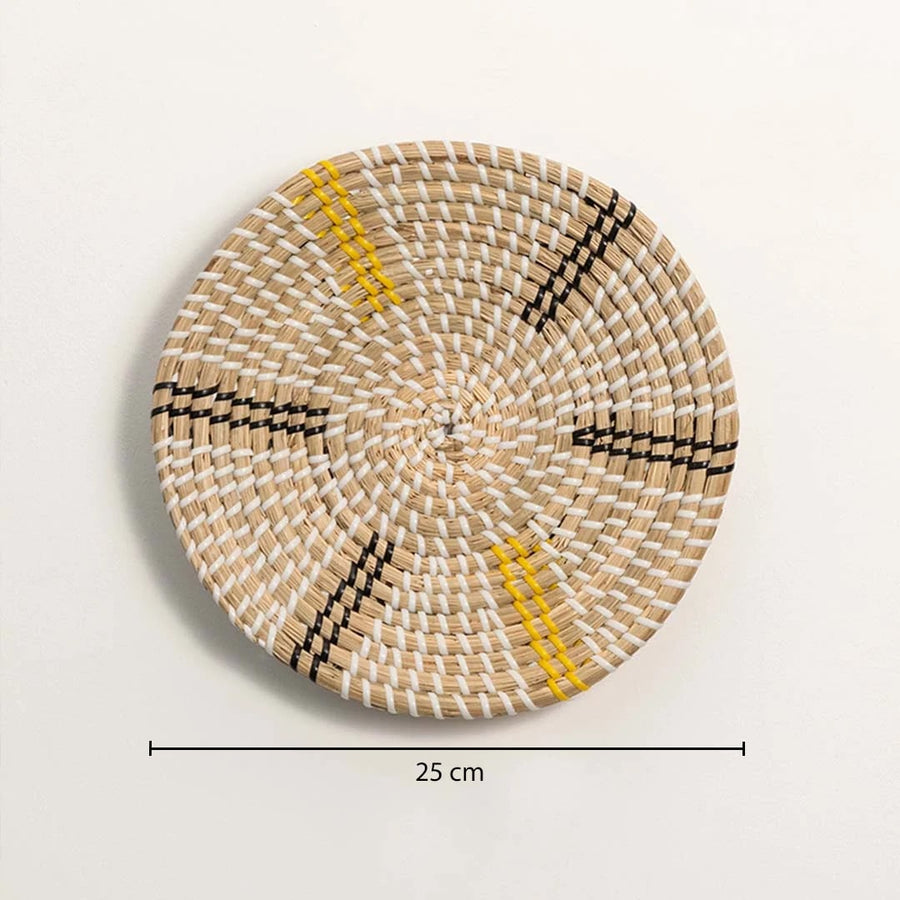 rays handwoven wall basket dimensions