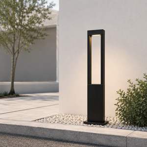 Rectangular Column Outdoor Pole Light