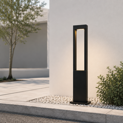 Rectangular Column Outdoor Pole Light