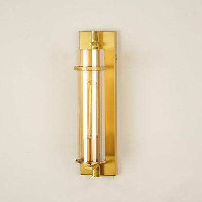 Reflecting Glow Modern Metal & Glass Wall Lamp