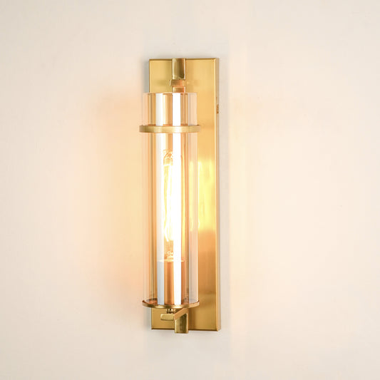 Reflecting Glow Modern Metal & Glass Wall Lamp