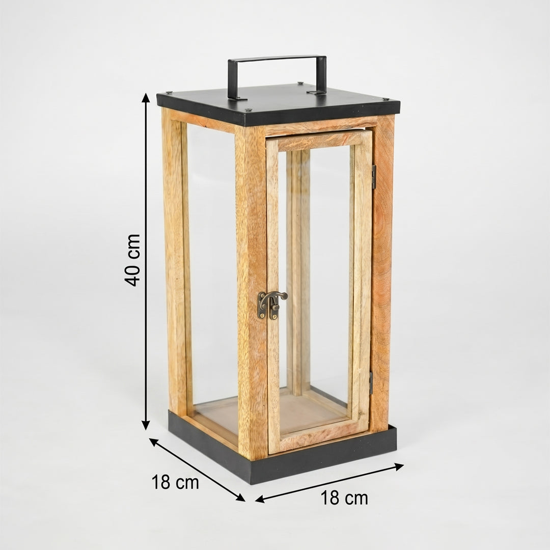 Reko Wooden Lantern - Medium