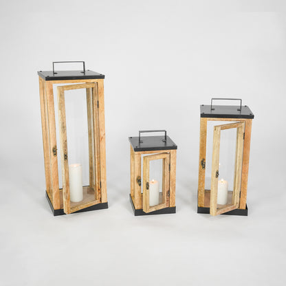 Reko Wooden Lantern - Medium