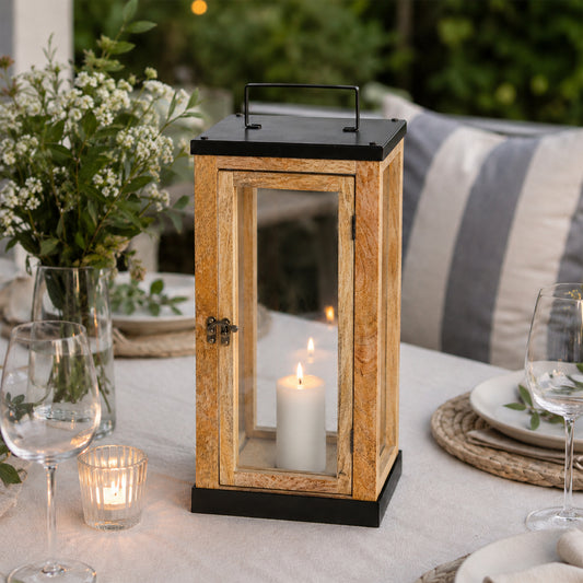 Reko Wooden Lantern - Medium