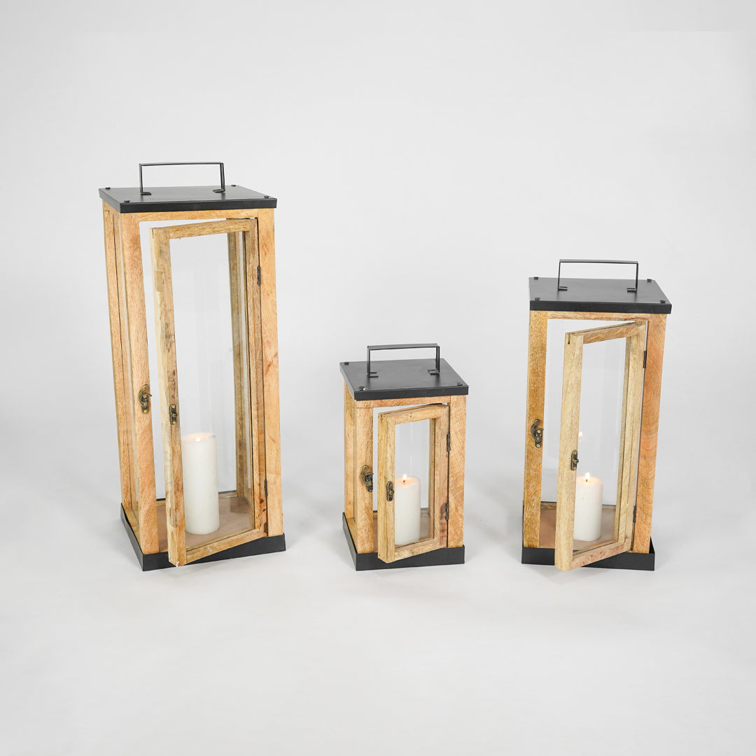 Reko Wooden Lantern - Small