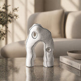 Relic White-Black Ceramic Decorative Object