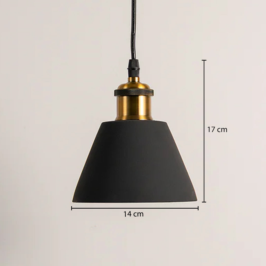 Riankh Modern Resin Pendant Lamp - Black