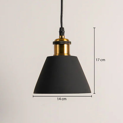 Riankh Modern Resin Pendant Lamp - Black