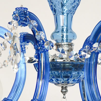 Marchese 6-Light Crystal Chandelier - Blue