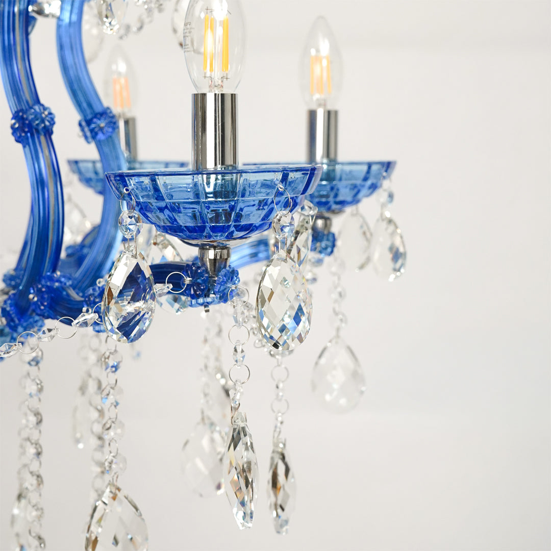 Marchese 6-Light Crystal Chandelier - Blue