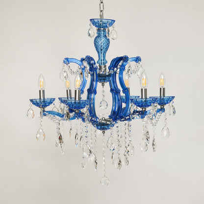 Marchese 6-Light Crystal Chandelier - Blue