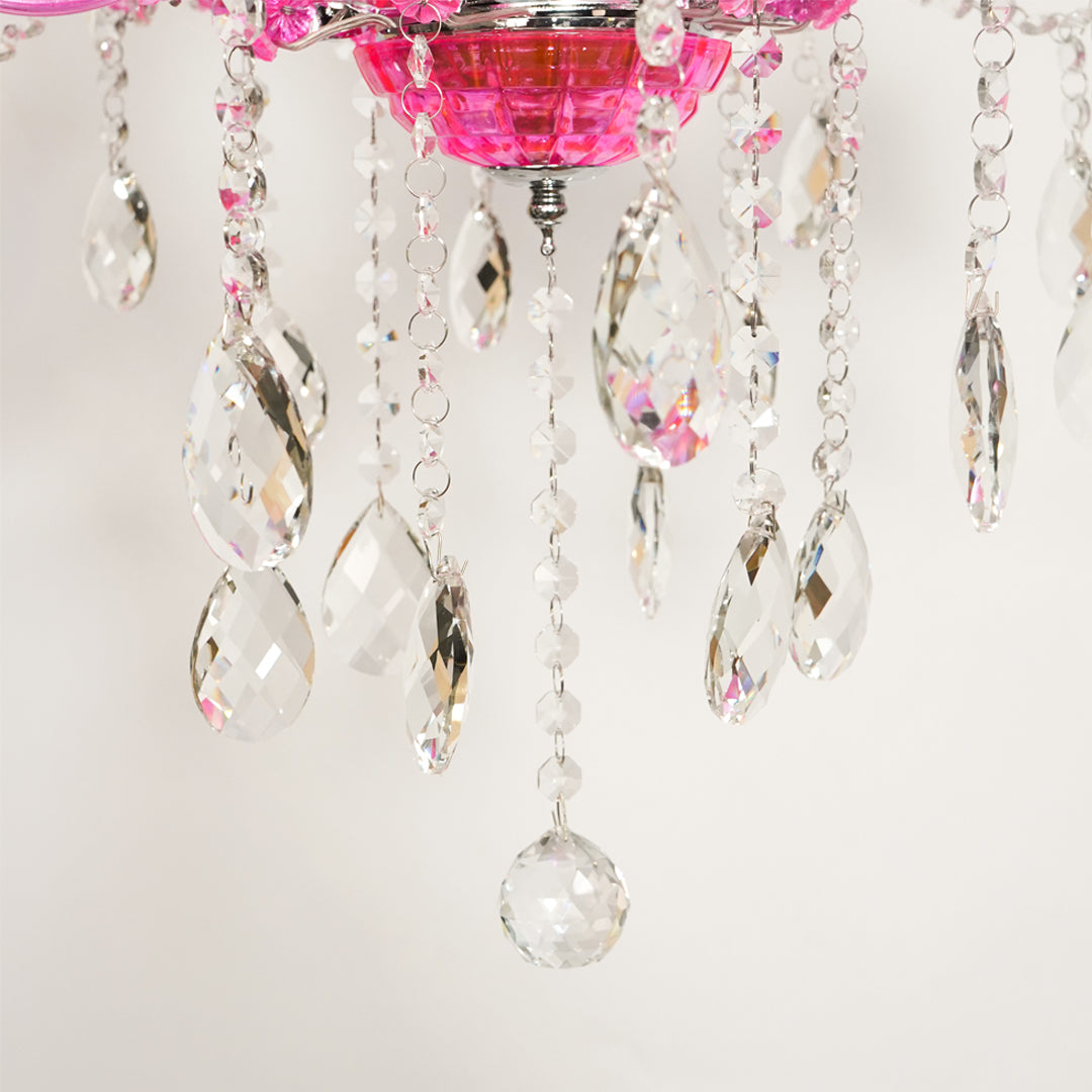Marchese 6-Light Crystal Chandelier - Pink