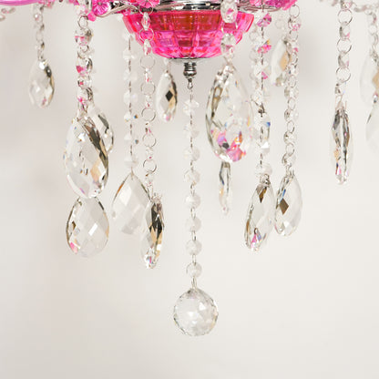 Marchese 6-Light Crystal Chandelier - Pink