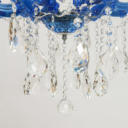 Marchese 8-Light Crystal Chandelier -Blue