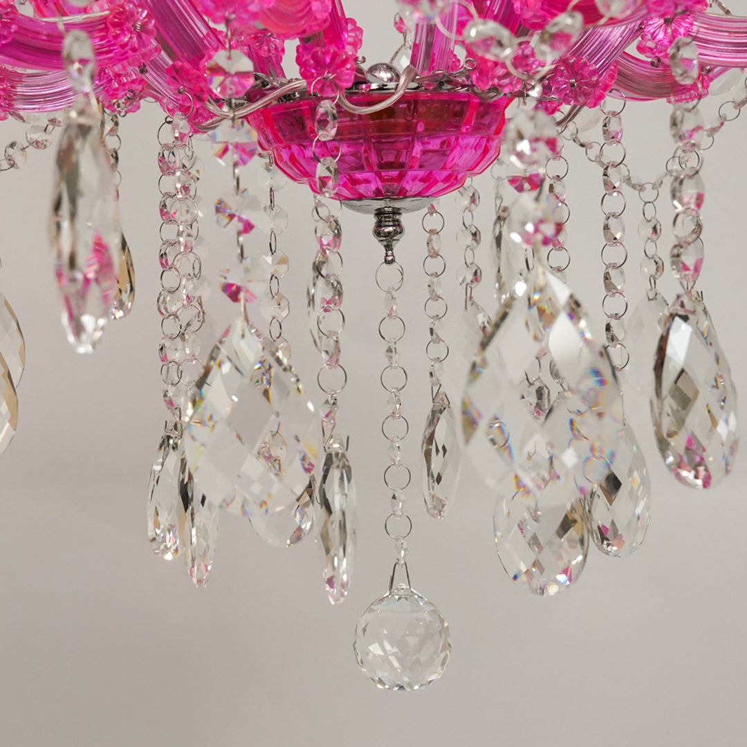 Marchese 8-Light Crystal Chandelier - Pink