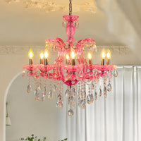Marchese 8-Light Crystal Chandelier - Pink