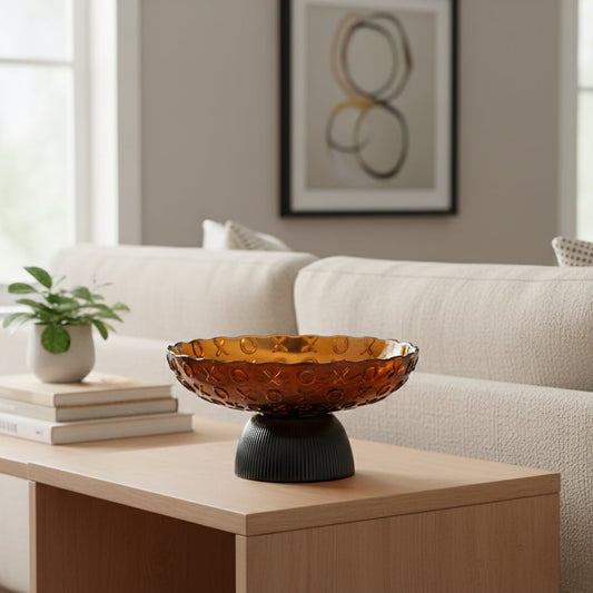 rostri footed grey centerpiece tray main lifestyle