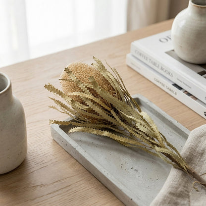 Round Ball Banksia Flower - White