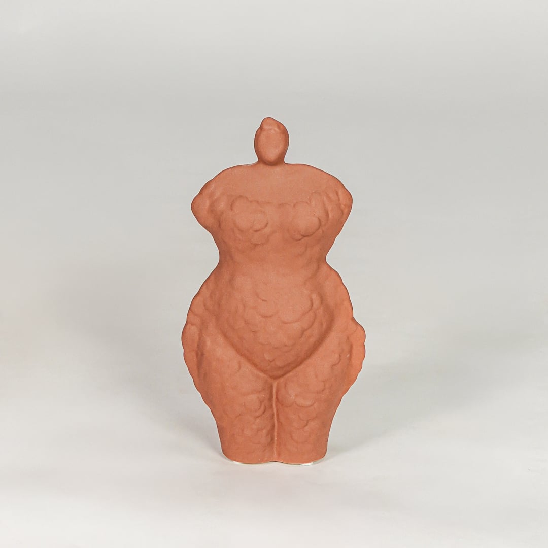Terracotta ceramic decor sculpture modern decorative showpiece for table console shelf living room home decor styling.