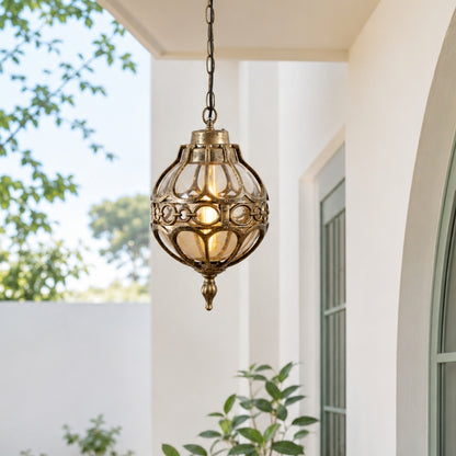 Serenara Bronze Outdoor Hanging Light - Large