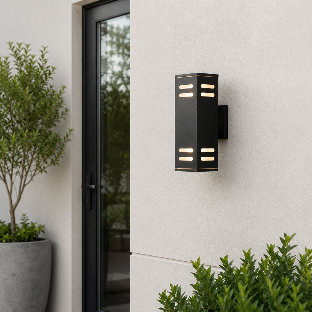 Shadow Outdoor Wall Light - Black