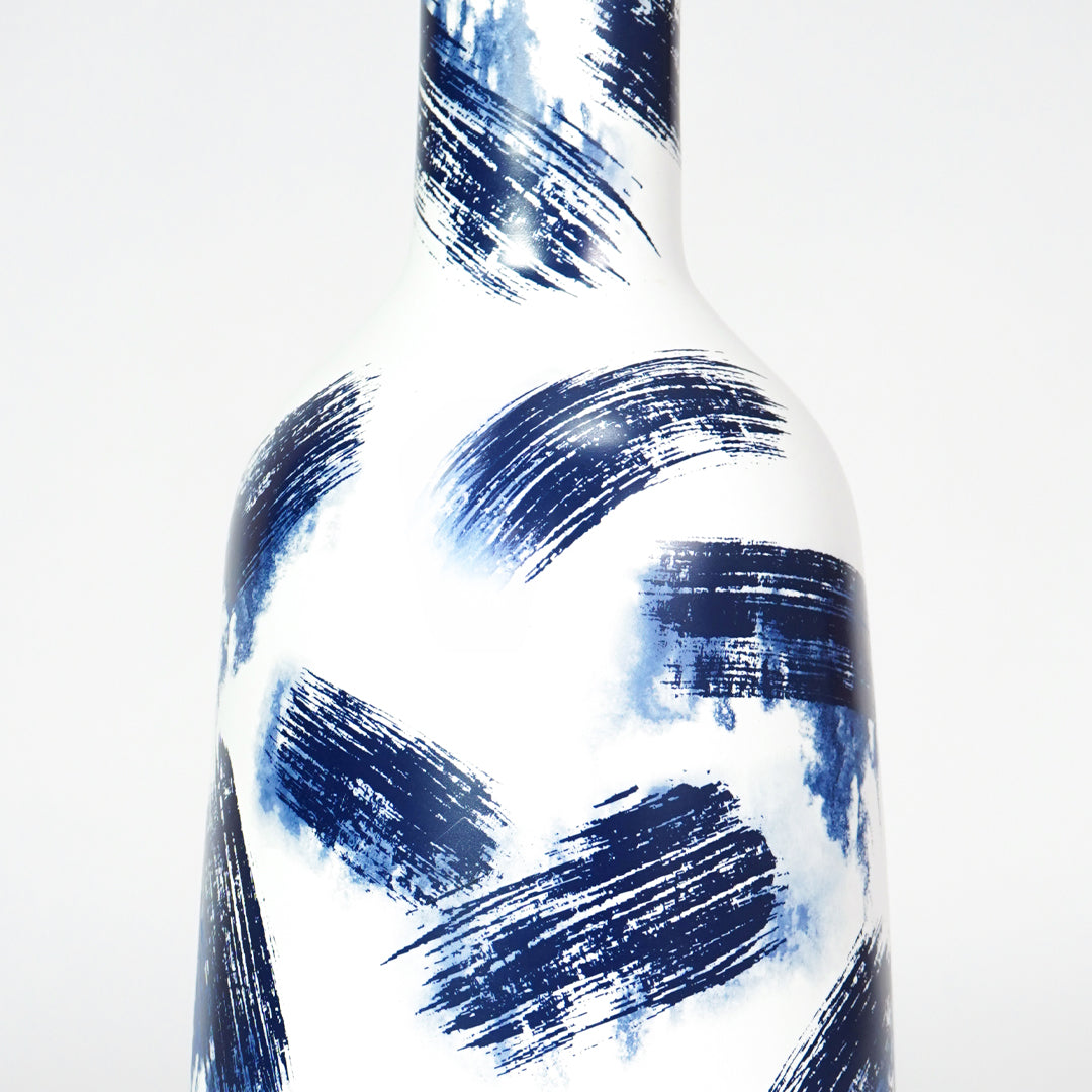 Shanghai Brushstroke Slim Bottle Vase