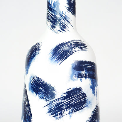 Shanghai Brushstroke Slim Bottle Vase