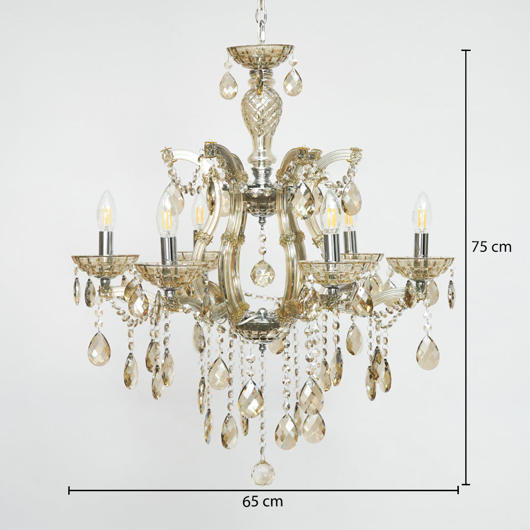 Marchese 6-Light Crystal Chandelier - Chrome