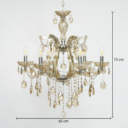 Marchese 6-Light Crystal Chandelier - Chrome