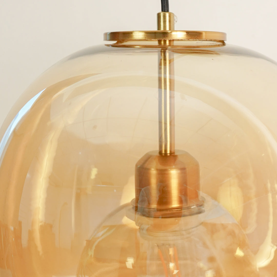 Single Head Golden GLass & Metal Wall Lamp