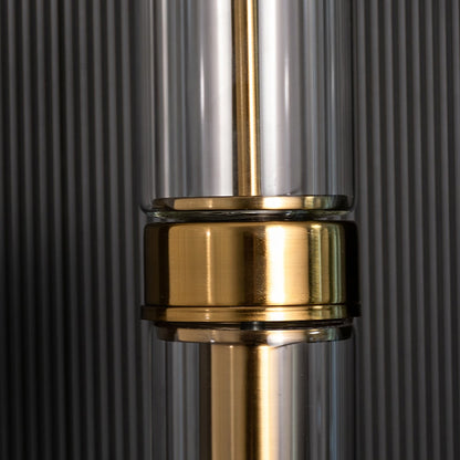 Sleek Glass Tube Hanging Pendant LampCloseup 1