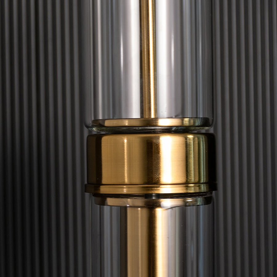 Sleek Glass Tube Hanging Pendant LampCloseup 1