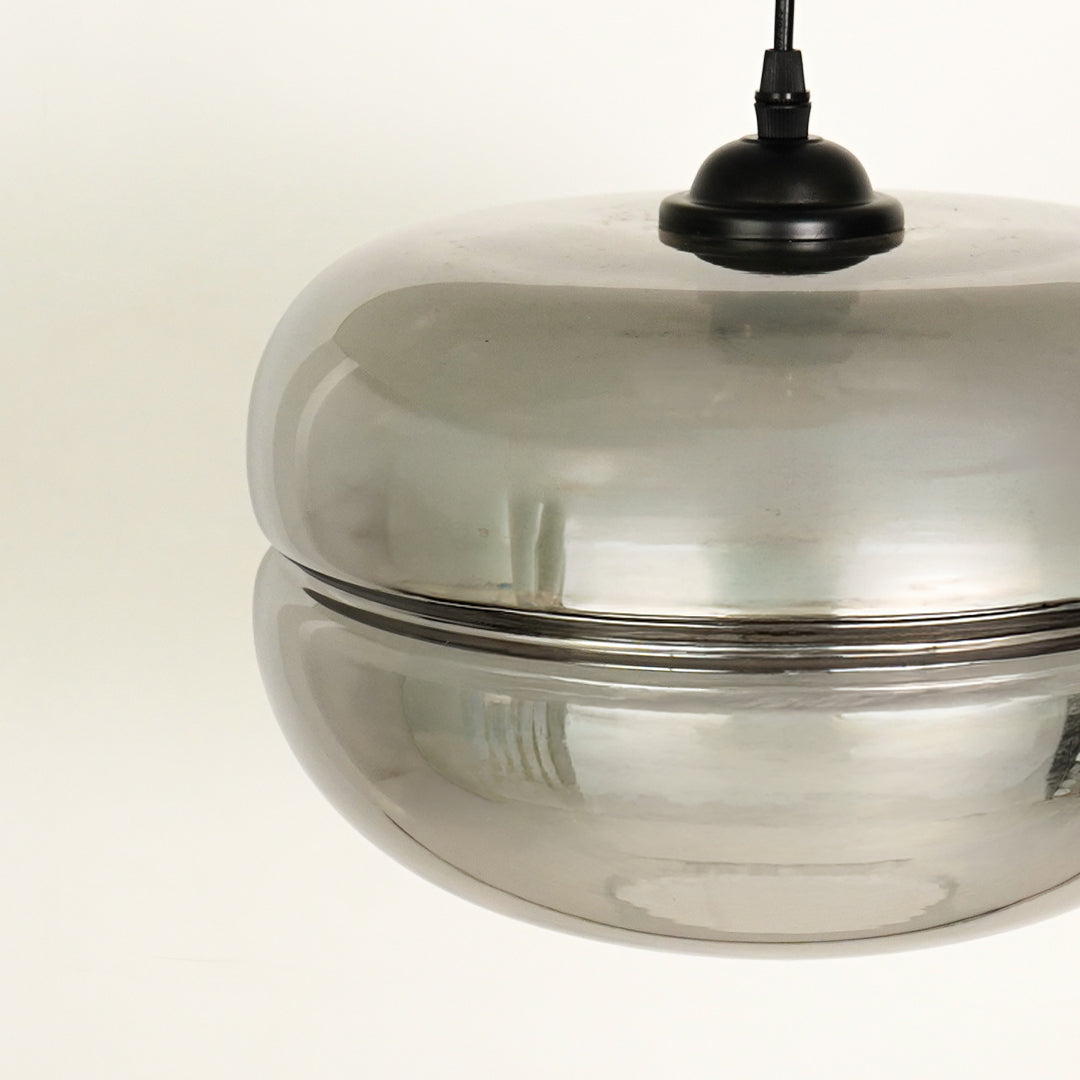 Smoky Grey Glass Pendant Light