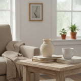 Solstice Terracotta Vase - Ivory