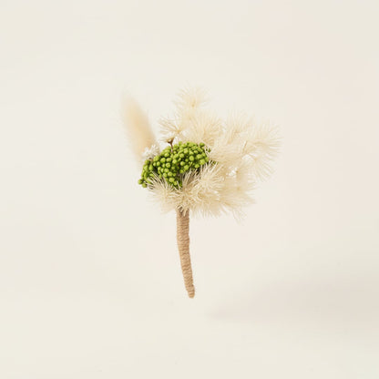 Artificial floral bouquet with green foliage styled on clean white background highlighting realistic texture natural shape and elegant handcrafted decor appeal.