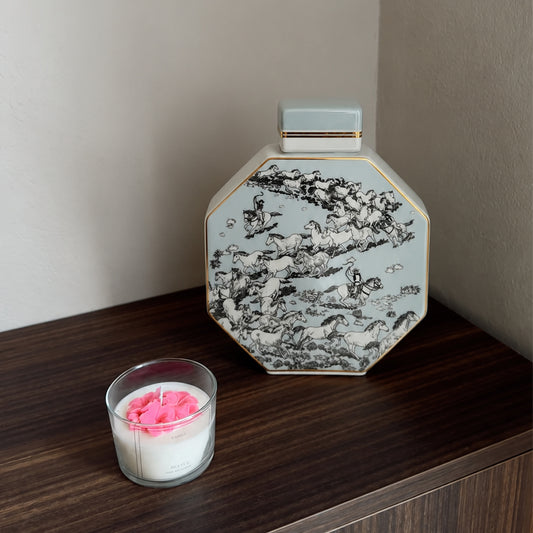 Speckled Decorative Ceramic Temple & Ginger Jar - Large