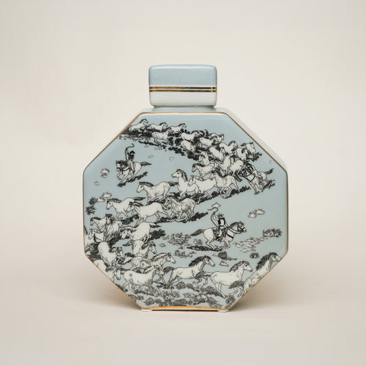 Speckled Decorative Ceramic Temple & Ginger Jar - Large