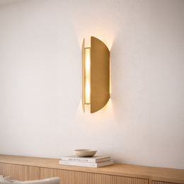 Taco Metal Wall Sconce - Gold