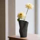 Tall Monolith Ceramic Vase - Black