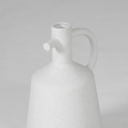 Tampa Jug Ceramic Vase - White