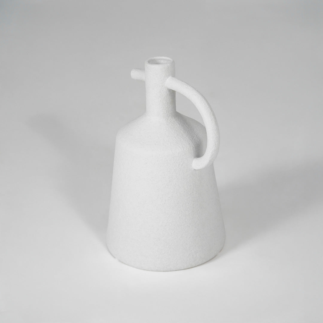Tampa Jug Ceramic Vase - White