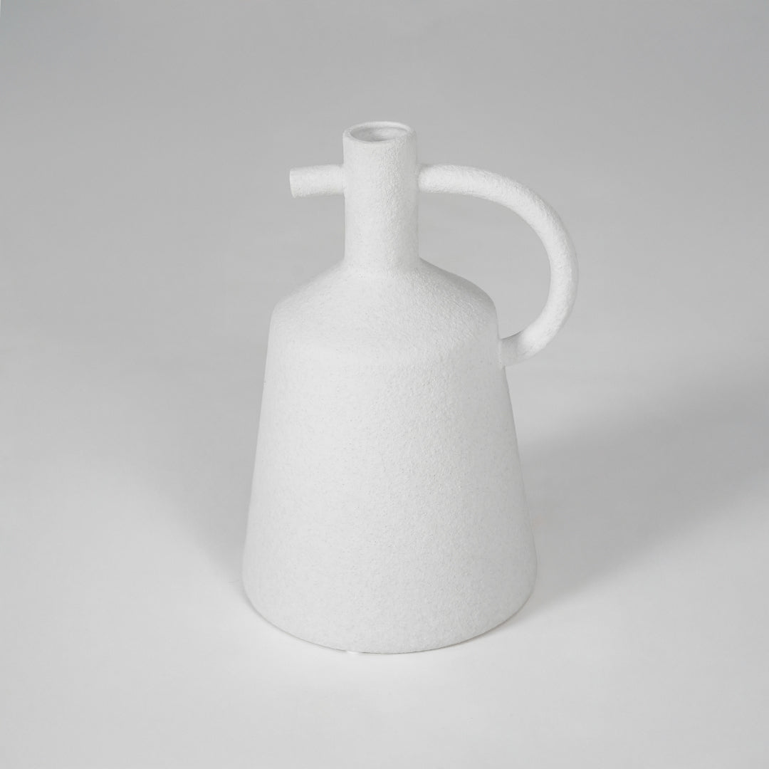 Tampa Jug Ceramic Vase - White