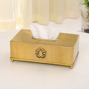 Tharini Brass Tissue Holder
